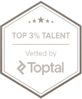Toptal Top 3% Talent badge